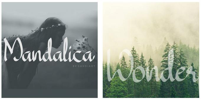 Mandalica Calligraphy Handwriting Font