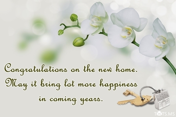 Congratulations Wishes for Your New Home