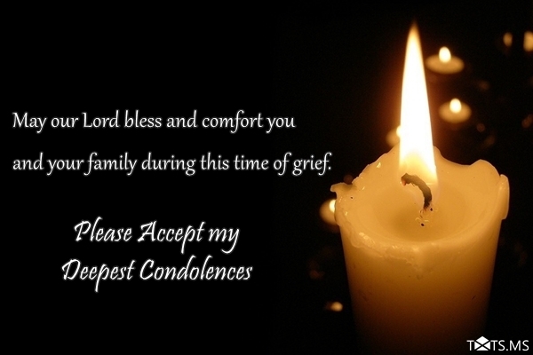 Condolence Message