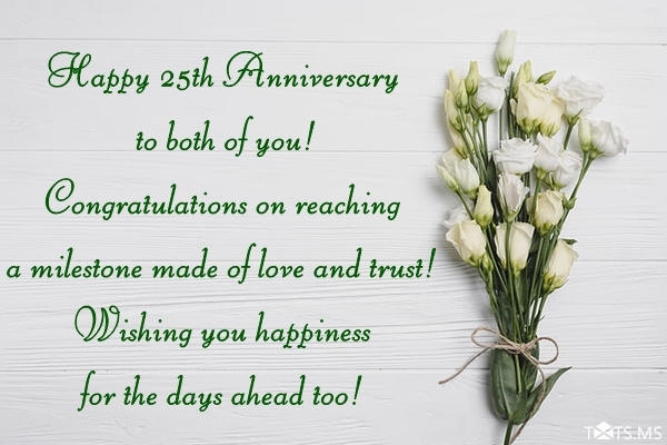 25th Anniversary Wishes