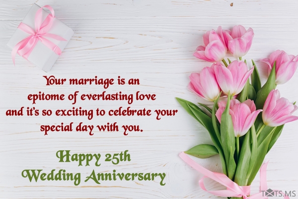 Happy 25th Wedding Anniversary Wishes