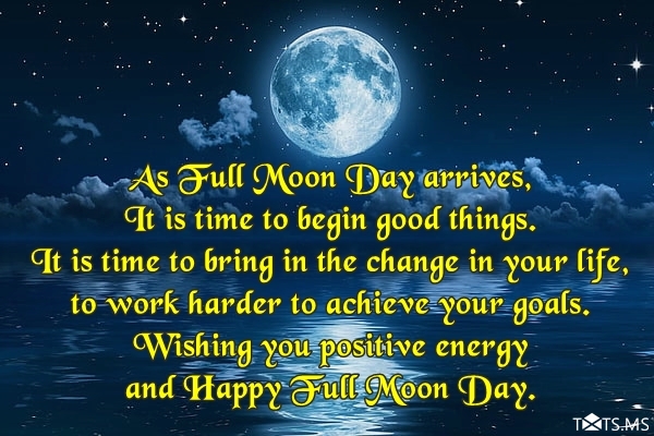 Full Moon Day Wishes Messages