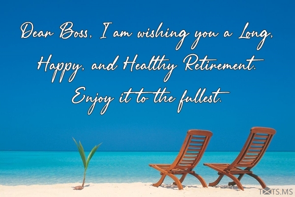 Retirement Wishes for Boss