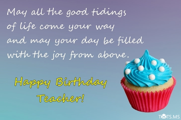 Birthday Message for Teacher