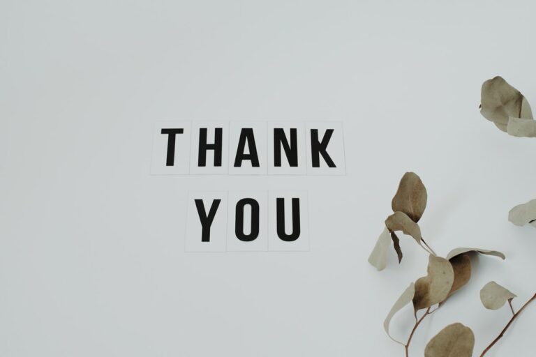 Thank You for Attending our Wedding