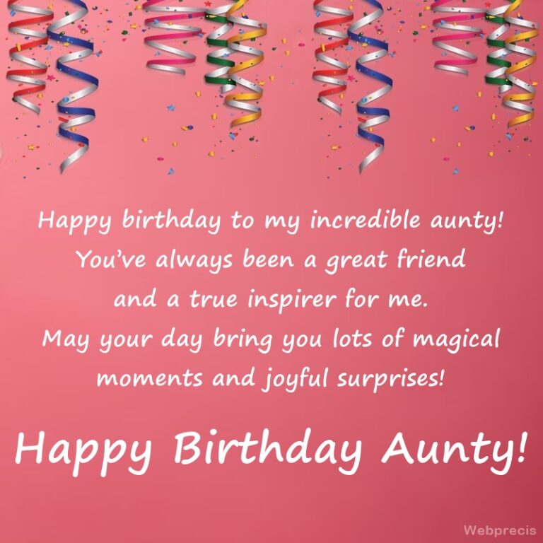 Birthday Wishes for Aunt