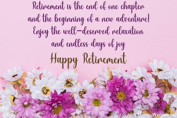 Retirement Wishes for Teacher