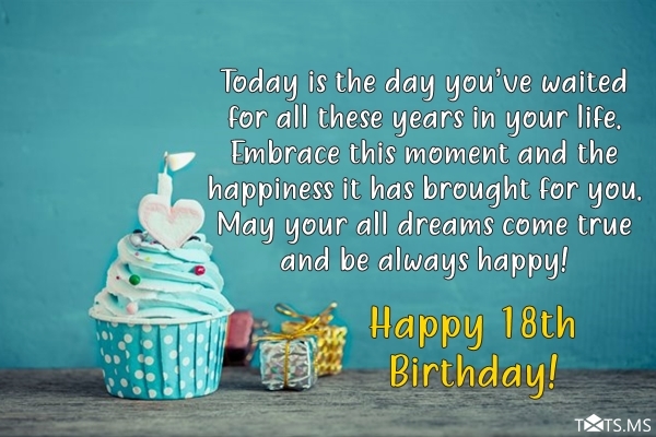 18th Birthday Wishes Messages