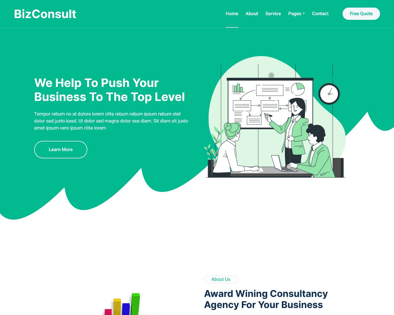BizConsult Consulting HTML Template