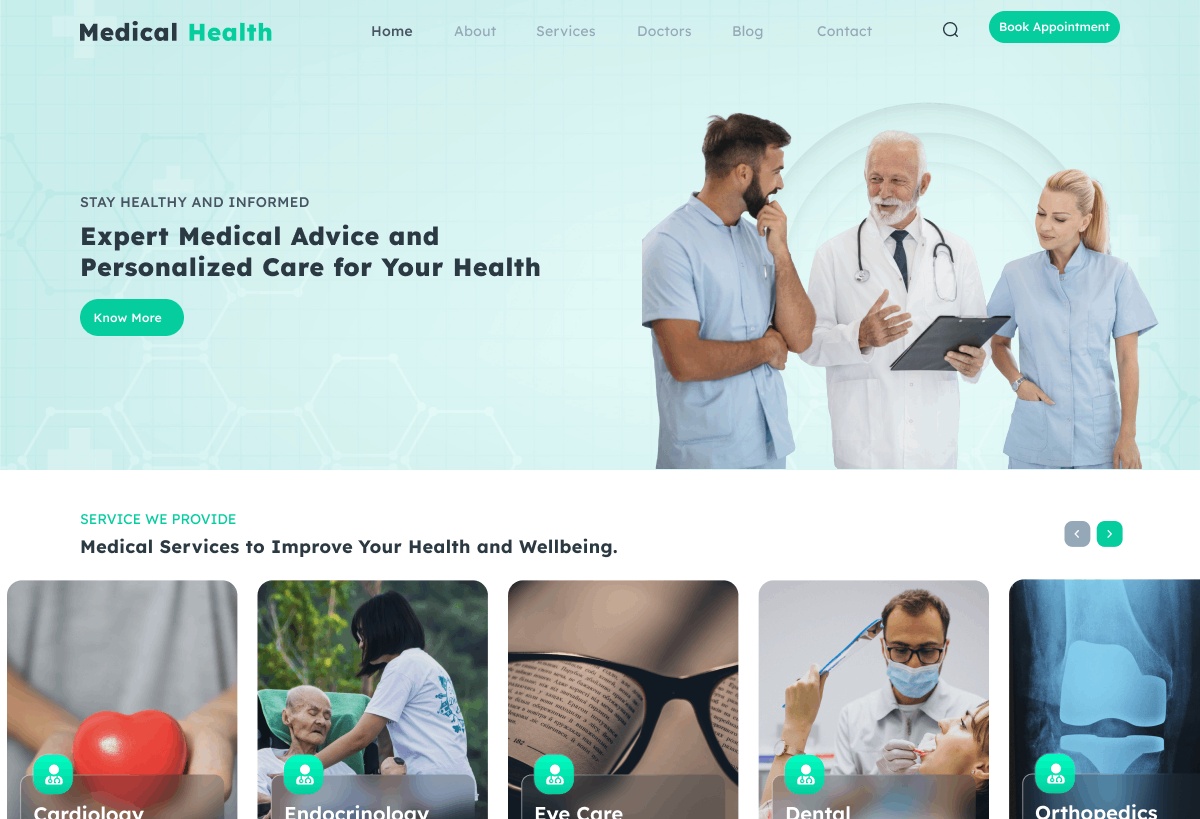 Medical Health WordPress Theme