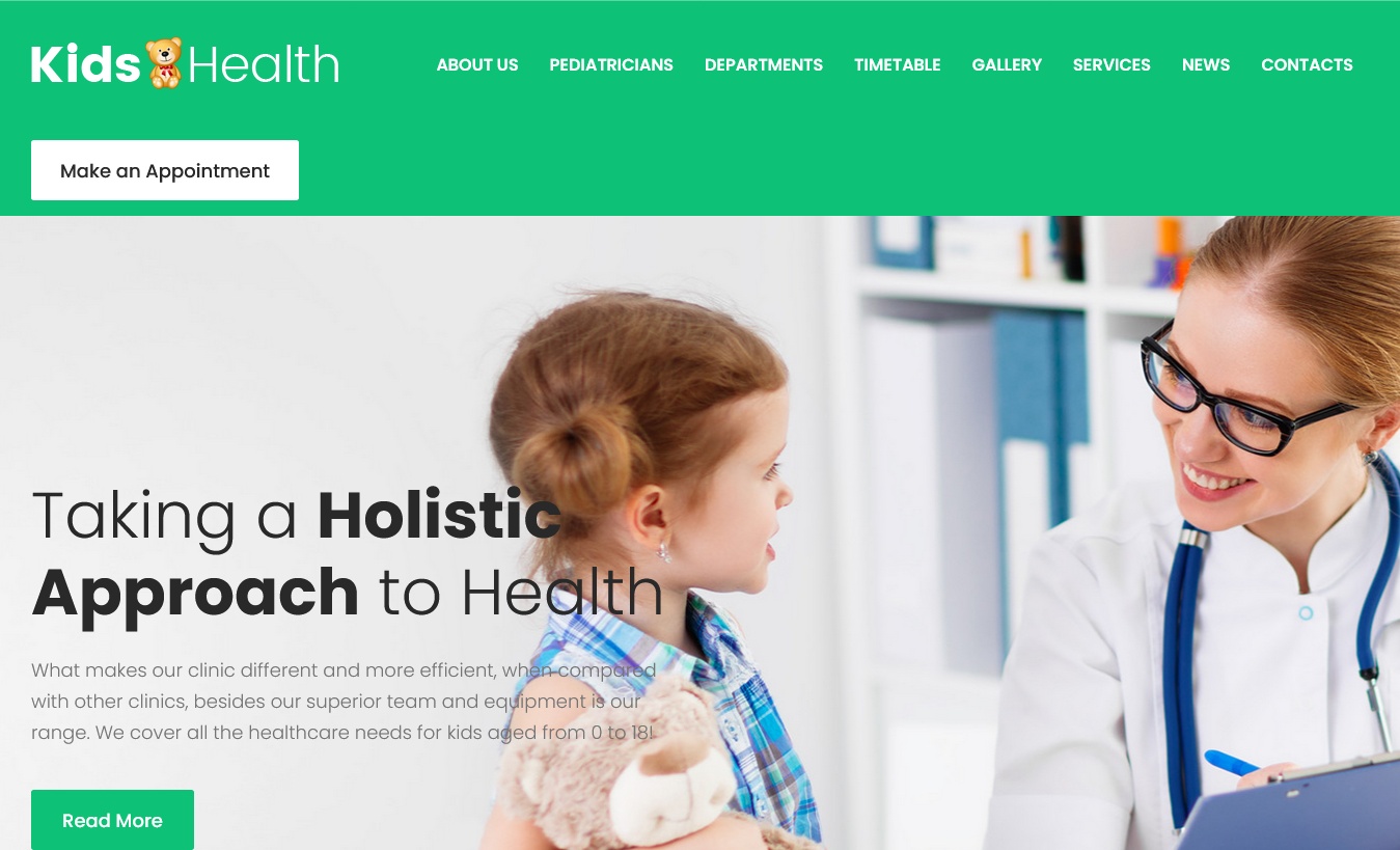 Kids Health WordPress Theme