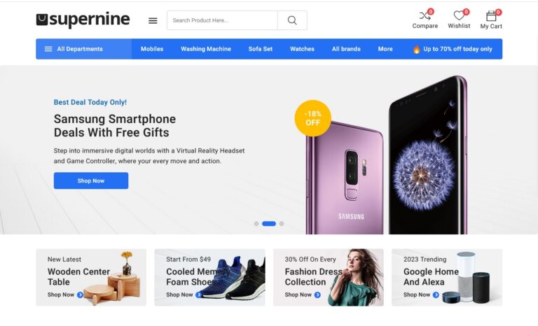 Supernine PrestaShop Theme