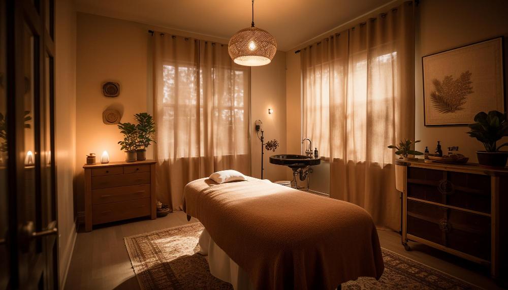 Stylish Home Massage Room