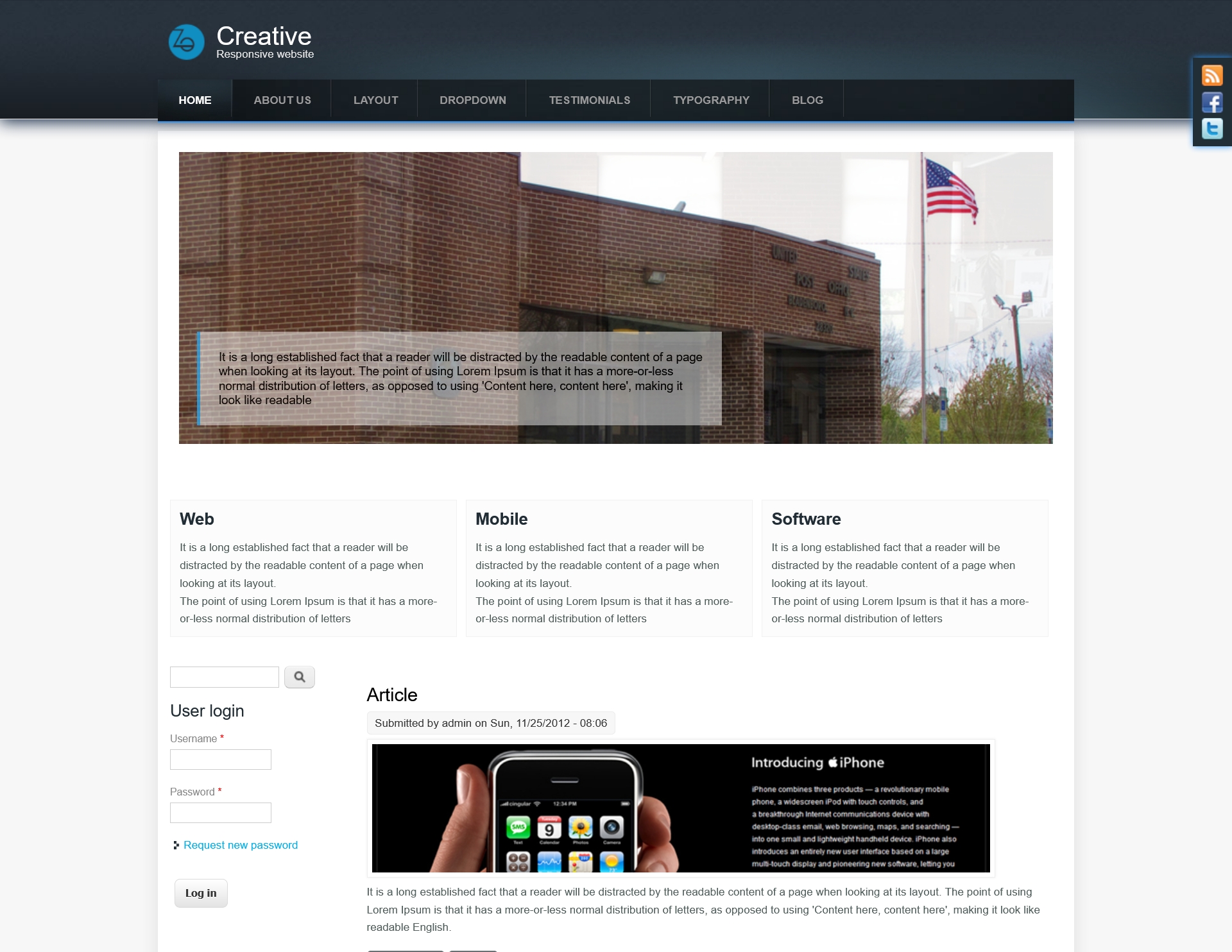 Creative Responsive Website