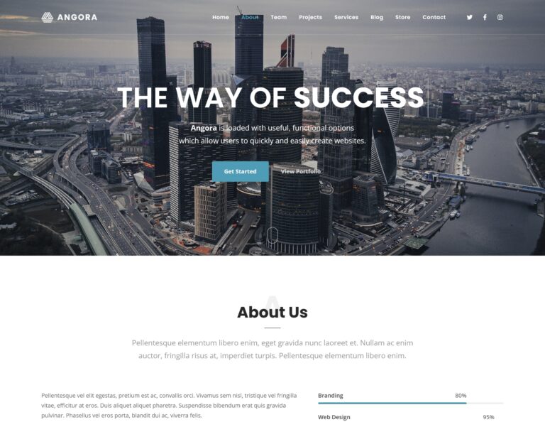 Parallax WordPress Themes