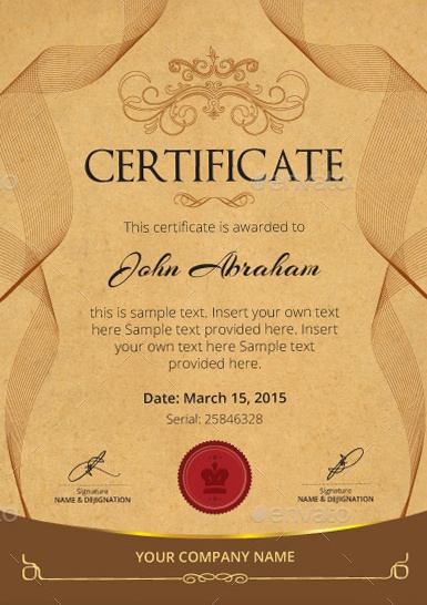 Certificate Template