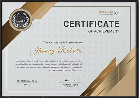 Certificate Template