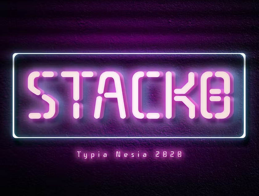 Stacko Neon Font