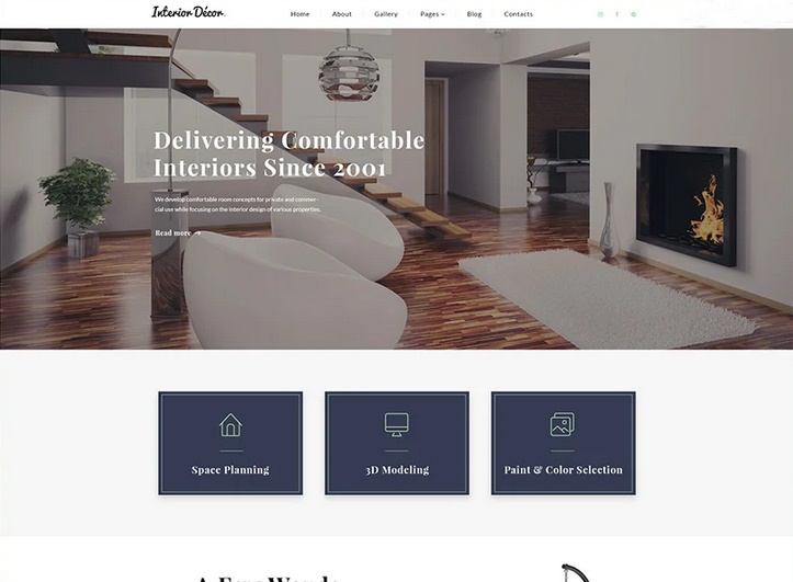 Free Interior Design PSD Template