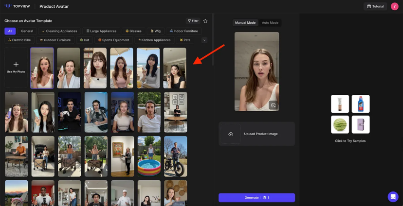 Step 1: Pick an avatar