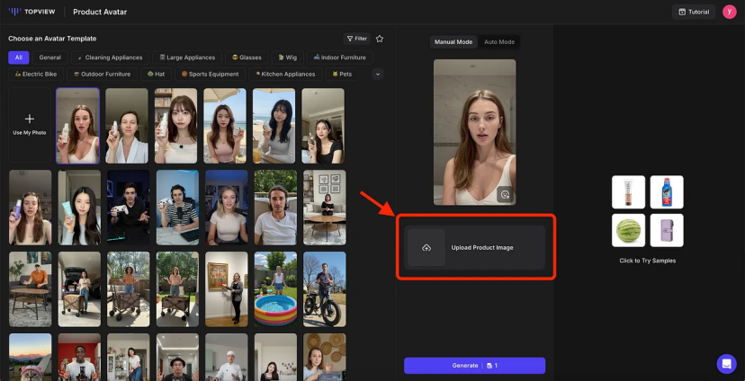 Step 2: Upload your product photo