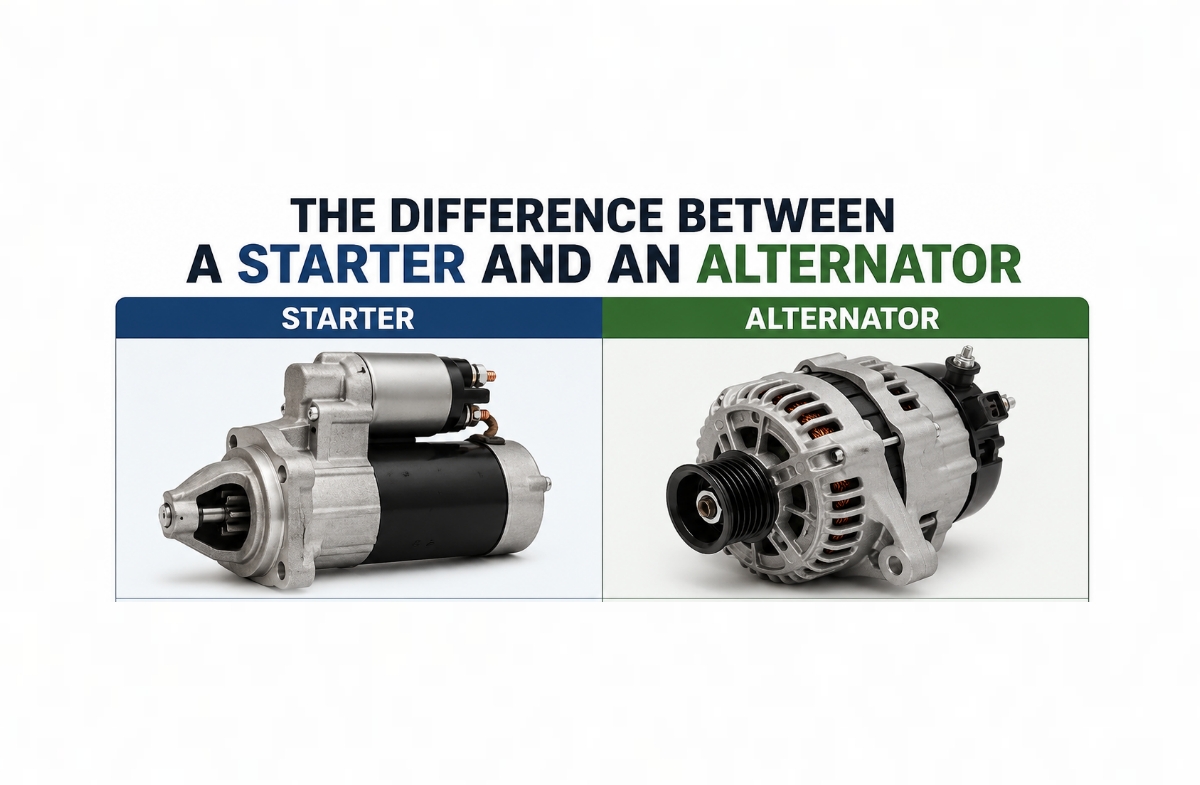 The Difference Between a Starter and an Alternator The Difference Between a Starter and an Alternator