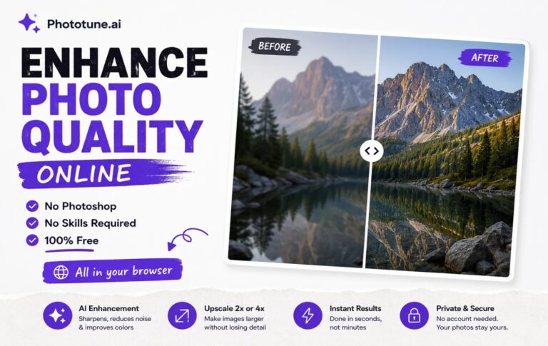 How to Enhance Photo Quality Online Without Photoshop