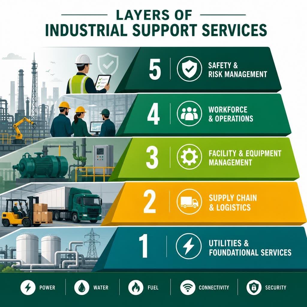Layers of Industrial Support Services